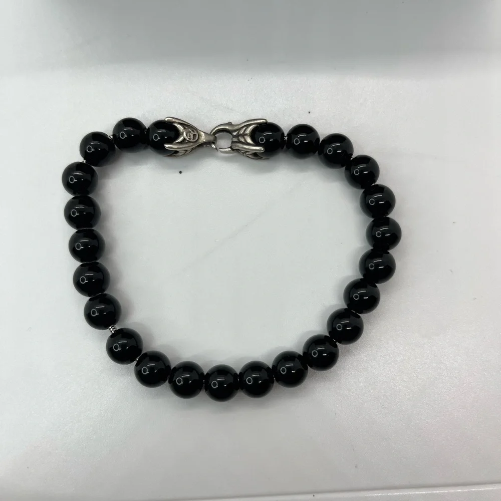 David Yurman black Onyx spiritual Beaded Bracelet - Picture 3 of 4